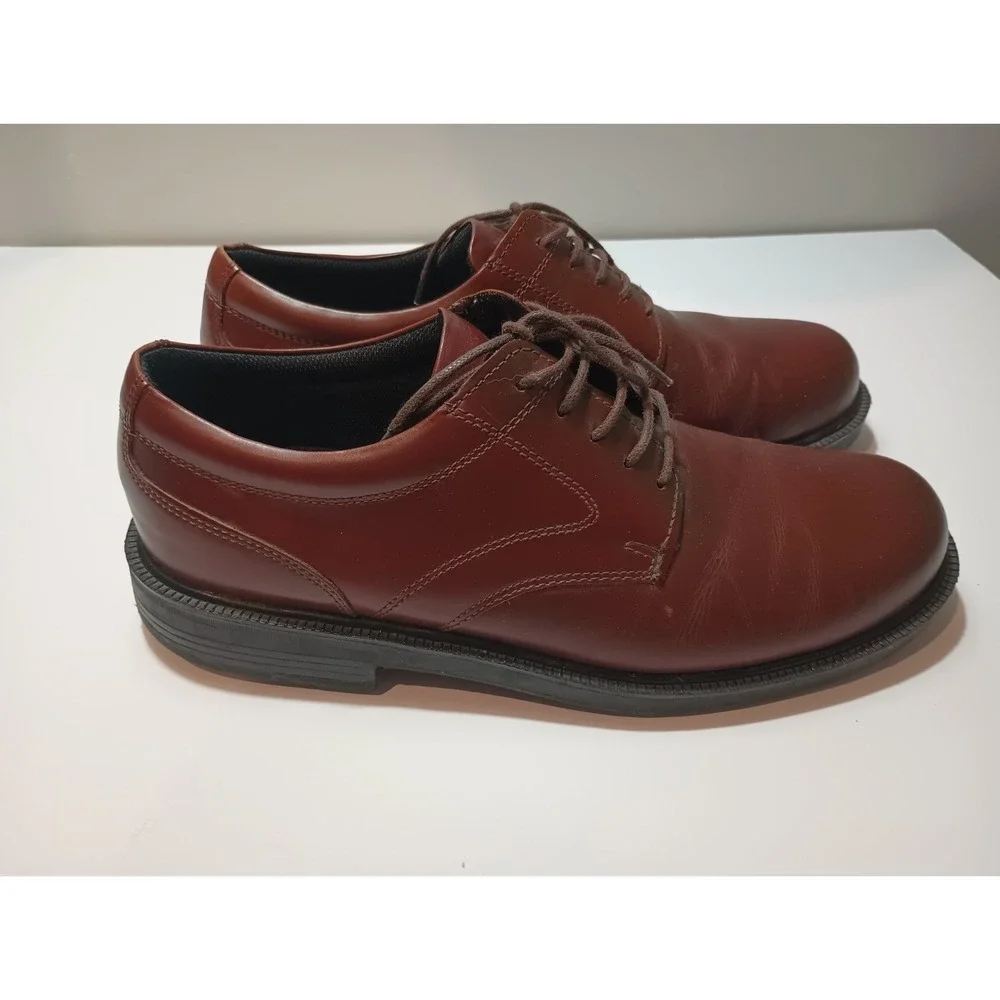 Deer Stags DS104-2 Oxford Shoes Mens 11W Brown Leather Lace Up Dress Shoes